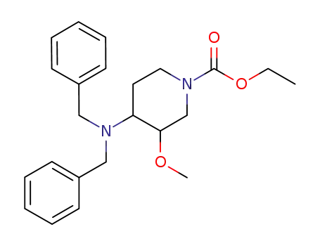 ethyl 4-(dibenzylamino)-3-methoxypiperidine-1-carboxylate