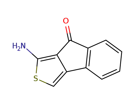 Molecular Structure of 473437-48-8 (1-AMino-8H-indeno[1,2-c]thiophen-8-one)