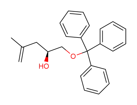 Molecular Structure of 206660-79-9 ((S)-4-methyl-1-(trityloxy)pent-4-en-2-ol)