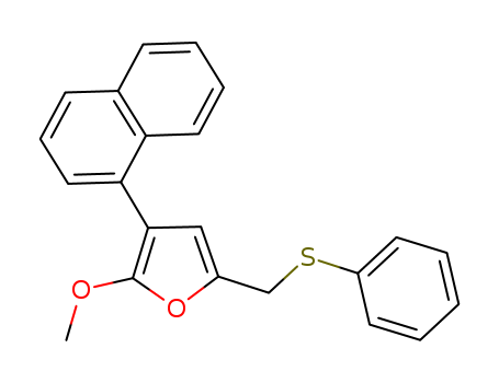 2-METHOXY-3-(NAPHTHALEN-1-YL)-5-(PHENYLTHIOMETHYL)FURAN