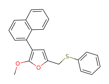 2-Methoxy-3-(naphthalen-1-yl)-5-[(phenylsulfanyl)methyl]furan