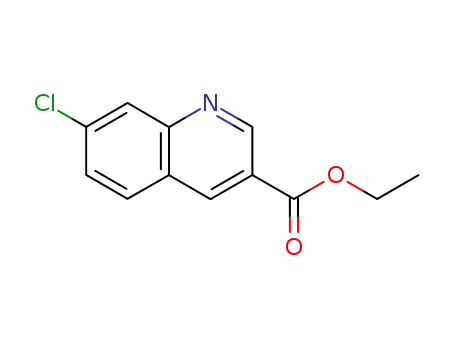 Molecular Structure of 133455-49-9 (7-Chloroquinoline-3-carboxylic acid ethyl ester)