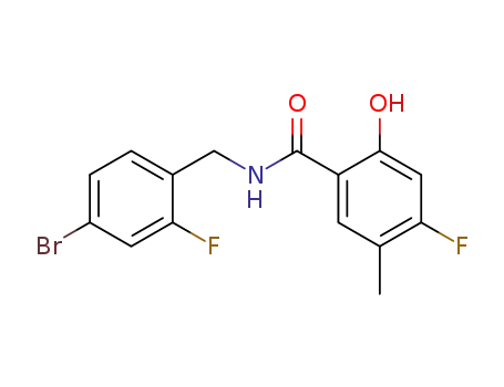 N-(4-bromo-2-fluorobenzyl)-4-fluoro-2-hydroxy-5-methyl-benzamide