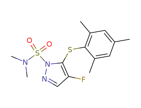 1H-Pyrazole-1-sulfonamide, 4-fluoro-N,N-dimethyl-5-[(2,4,6-trimethylphenyl)thio]-