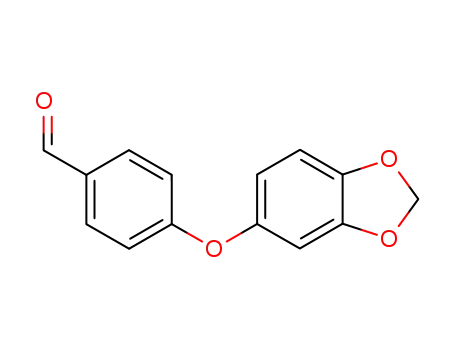 Molecular Structure of 169943-89-9 (4-(3,4-Methylenedioxyphenoxy)benzaldehyde)