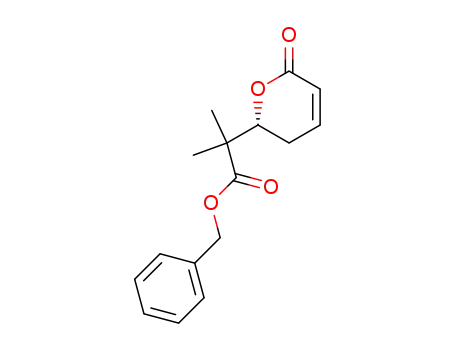 2-methyl-2-(6-oxo-3,6-dihydro-2<i>H</i>-pyran-2-yl)-propionic acid benzyl ester
