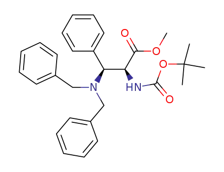 (2S,3S)-2-(tert-butoxycarbonylamino)-3-(dibenzylamino)-3-phenylpropanoic acid methyl ester