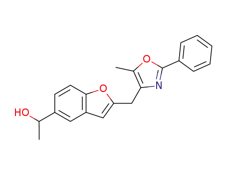 1-[2-(5-methyl-2-phenyloxazol-4-ylmethyl)benzofuran-5-yl]ethanol