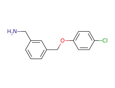 Molecular Structure of 894356-73-1 (Benzenemethanamine, 3-[(4-chlorophenoxy)methyl]-)