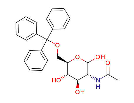 Molecular Structure of 6959-53-1 (2-(acetylamino)-2-deoxy-6-O-tritylhexopyranose)