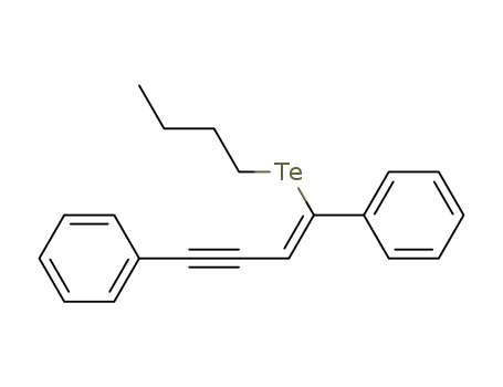 Benzene, 1,1'-[(1Z)-1-(butyltelluro)-1-buten-3-yne-1,4-diyl]bis-