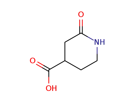 Molecular Structure of 24537-50-6 (2-Oxopiperidine-4-carboxy...)