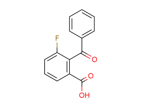 Molecular Structure of 1580-53-6 (Benzoic acid, 2-benzoyl-3-fluoro-)