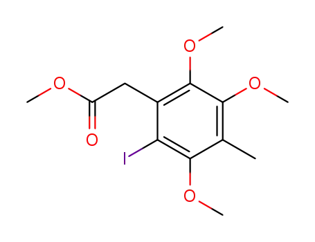 (2-Iodo-3,5,6-trimethoxy-4-methyl-phenyl)-acetic acid methyl ester