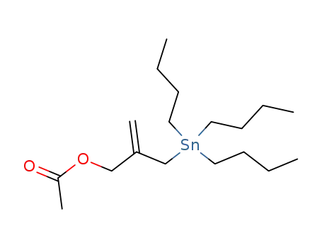 Molecular Structure of 94956-83-9 (2-Propen-1-ol, 2-[(tributylstannyl)methyl]-, acetate)