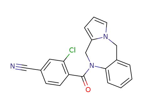 3-chloro-4-(5H-pyrrolo[2,1-c][1,4]benzodiazepin-10(11H)-ylcarbonyl)benzonitrile