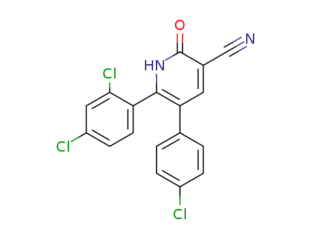 3-Pyridinecarbonitrile,
5-(4-chlorophenyl)-6-(2,4-dichlorophenyl)-1,2-dihydro-2-oxo-