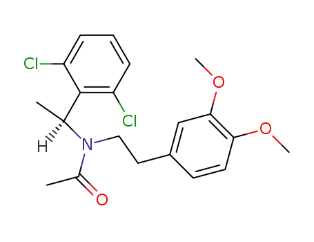 Molecular Structure of 121443-88-7 ((S)-N-<1-(2,6-Dichlorophenyl)ethyl>-N-<2-(3,4-dimethoxyphenyl)ethyl>acetamide)