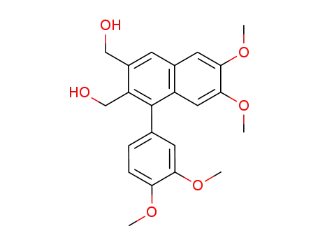 Molecular Structure of 31337-51-6 (2,3-Naphthalenedimethanol, 1-(3,4-dimethoxyphenyl)-6,7-dimethoxy-)
