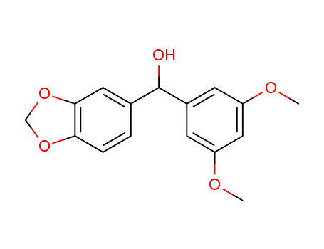 Molecular Structure of 757961-58-3 ((BENZODIOXOL-5-YL)(3,5-DIMETHOXYPHENYL)METHANOL)