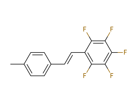 Molecular Structure of 106358-37-6 (Benzene, pentafluoro[(1E)-2-(4-methylphenyl)ethenyl]-)