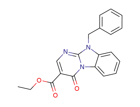 ethyl 10-benzyl-4-oxo-4,10-dihydrobenzo[4,5]imidazo[1,2-a]pyrimidine-3-carboxylate