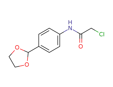 Molecular Structure of 650628-86-7 (Acetamide, 2-chloro-N-[4-(1,3-dioxolan-2-yl)phenyl]-)