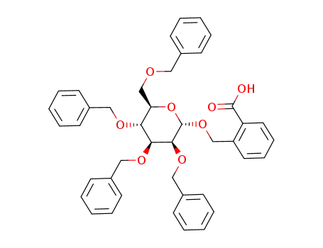 2-{[(2,3,4,6-tetra-O-benzyl-α-D-mannopyranosyl)oxy]methyl}benzoic acid
