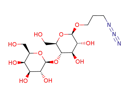Molecular Structure of 229954-81-8 (3-azidopropyl (β-O-D-galactopyranosyl)-(1→4)-O-β-D-glucopyranoside)