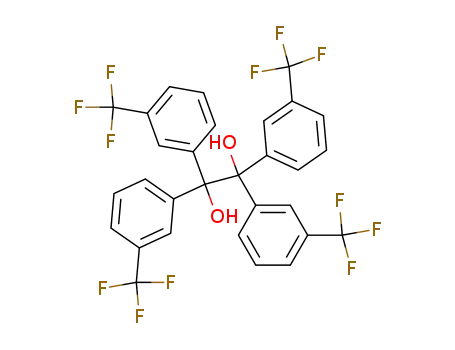Molecular Structure of 3870-47-1 (3,3',3'',3'''-TETRAKIS(TRIFLUOROMETHYL)BENZOPINACOLE)