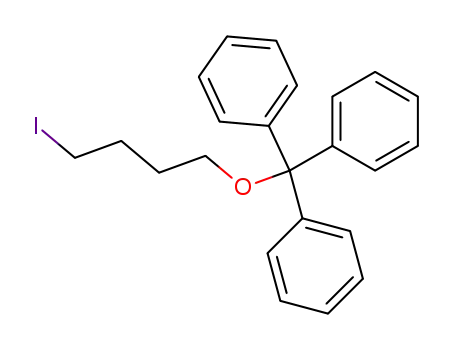 Benzene, 1,1',1''-[(4-iodobutoxy)methylidyne]tris-
