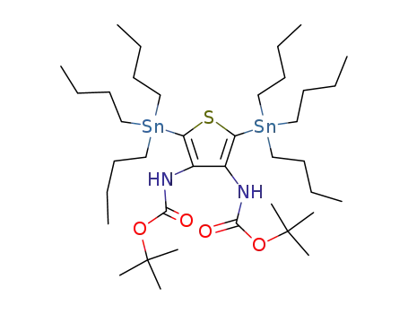N,N'-bis(tert-butoxycarbonyl)-3,4-diamino-2,5-bis(tri-n-butylstannyl)thiophene