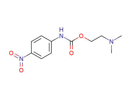 Molecular Structure of 96042-15-8 (Carbamic acid, (4-nitrophenyl)-, 2-(dimethylamino)ethyl ester)