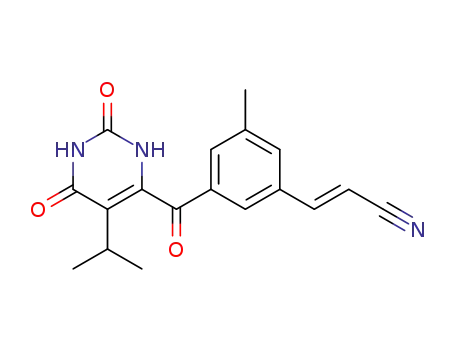 3-[3-(5-isopropyl-2,6-dioxo-1,2,3,6-tetrahydro-pyrimidine-4-carbonyl)-5-methyl-phenyl]-acrylonitrile