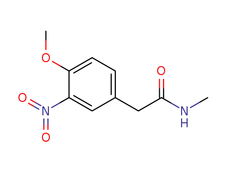 Molecular Structure of 93565-15-2 (4-methoxy-N-methyl-3-nitrobenzeneacetamide)