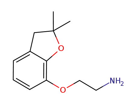 Molecular Structure of 680203-71-8 (2-(2,2-Dimethyl-2,3-dihydro-benzofuran-7-yloxy)-ethylamine)