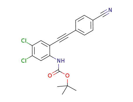 Carbamic acid, [4,5-dichloro-2-[(4-cyanophenyl)ethynyl]phenyl]-,
1,1-dimethylethyl ester