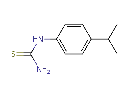 Molecular Structure of 65259-91-8 (1-(4-ISOPROPYLPHENYL)-2-THIOUREA)