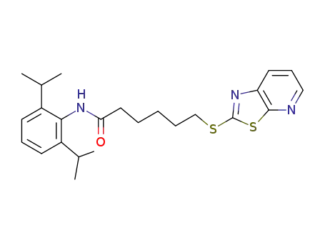 6-(thiazolo[5,4-b]pyridin-2-ylthio)-N-(2,6-diisopropylphenyl)hexanamide