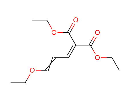 Molecular Structure of 3040-24-2 (Propanedioic acid, (3-ethoxy-2-propenylidene)-, diethyl ester)