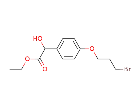 Molecular Structure of 228578-06-1 (ethyl 4-(3-bromopropoxy)mandelate)
