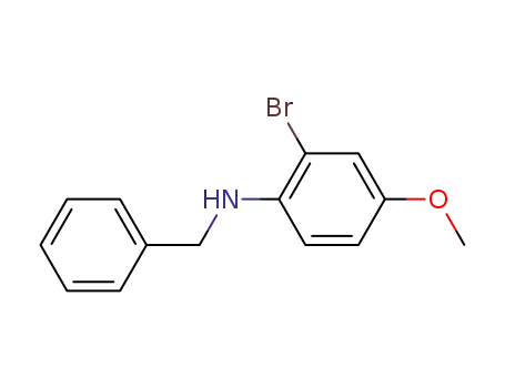 Molecular Structure of 162712-04-1 (N-benzyl-2-bromo-4-methoxybenzeneamine)