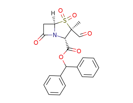 diphenylmethyl (2S,3R,5R)-3-formyl-3-methyl-4,4,7-trioxo-4-thia-1-aza-bicyclo[3.2.0]heptane-2-carboxylate