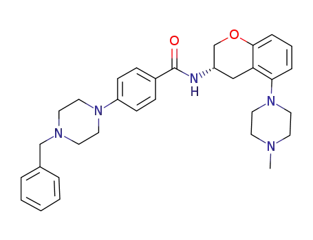 (S)-N-[5-(4-Methylpiperazin-1-yl)-3,4-dihydro-2H-1-benzopyran-3-yl]-4-(4-benzylpiperazin-1-yl)benzamide