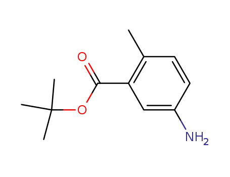 Molecular Structure of 209223-88-1 (Benzoic acid, 5-amino-2-methyl-, 1,1-dimethylethyl ester (9CI))