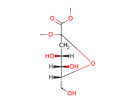Molecular Structure of 2880-95-7 (Methyl(methyl3-deoxy-D-arabino-hept-2-ulopyranosid)onate)