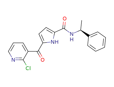 1H-Pyrrole-2-carboxamide,
5-[(2-chloro-3-pyridinyl)carbonyl]-N-[(1S)-1-phenylethyl]-