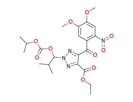 ethyl 5-(4,5-dimethoxy-2-nitrobenzoyl)-2-(1-isopropoxycarbonyloxy-2-methylpropyl)-2H-1,2,3-triazole-4-carboxylate