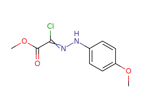 Molecular Structure of 70736-27-5 (methyl (2Z)-chloro[2-(4-methoxyphenyl)hydrazinylidene]ethanoate)