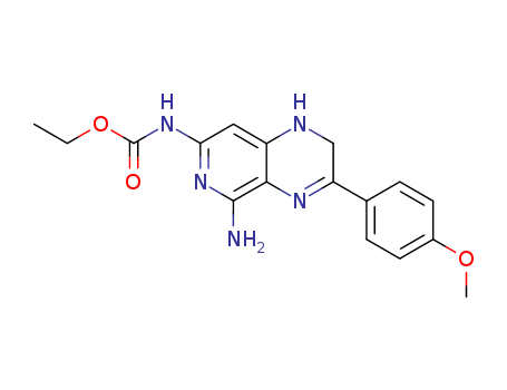 ethyl N-[5-amino-3-(4-methoxyphenyl)-1,2-dihydropyrido[3,4-b]pyrazin-7-yl]carbamate